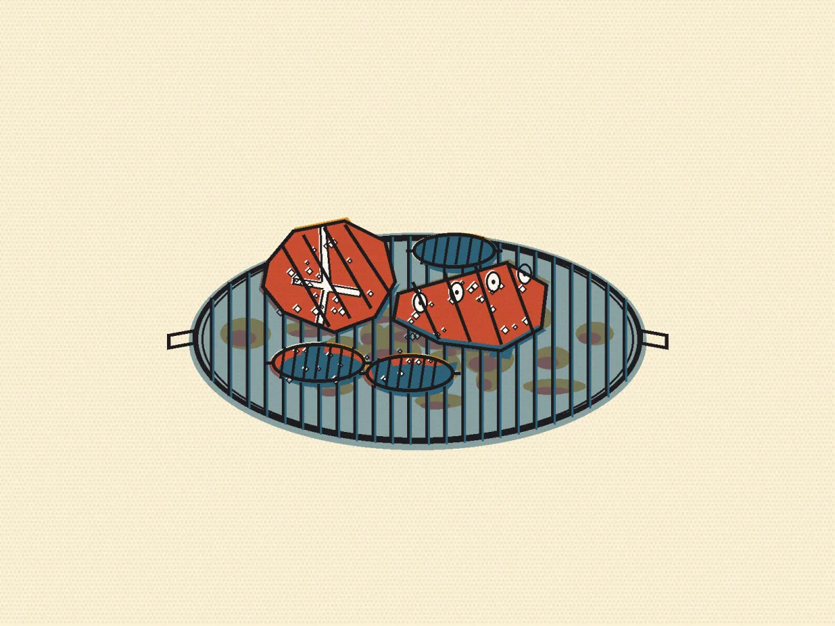 Asado, illustrated