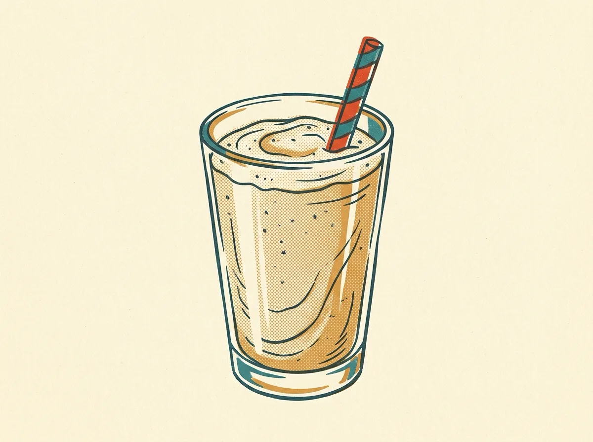 Banana Smoothie, illustrated