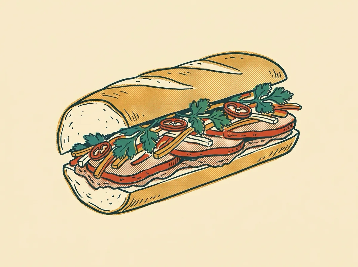 Banh Mi, illustrated