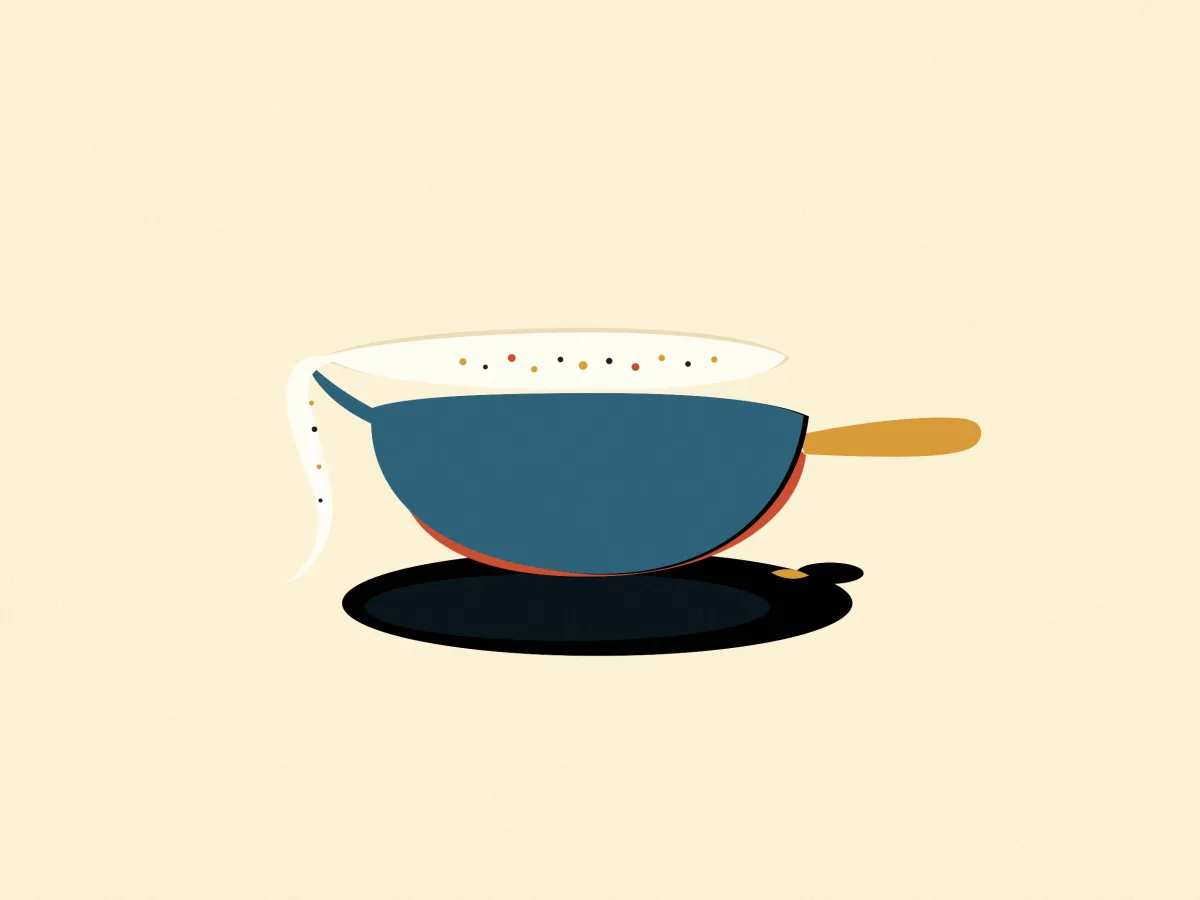 Bechamel Sauce, illustrated