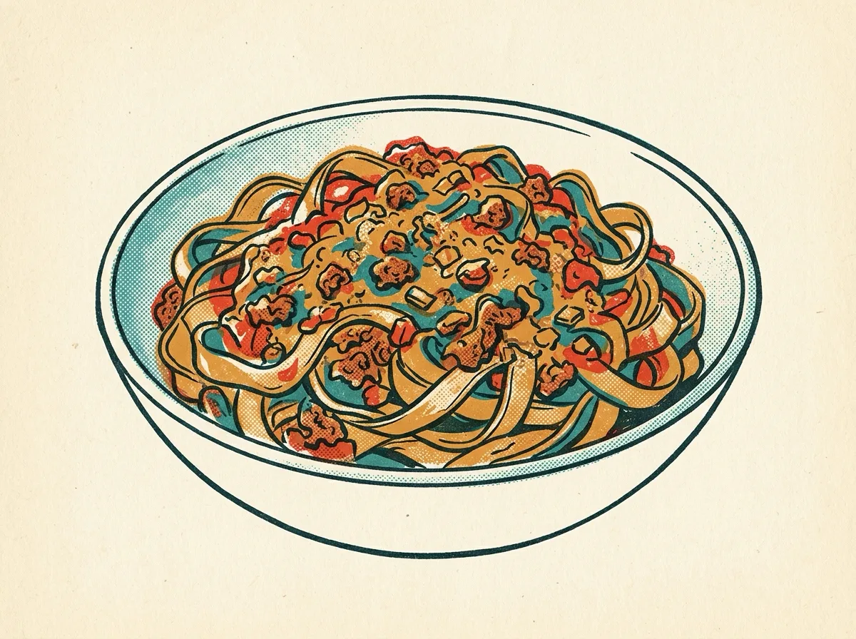 Bolognese, illustrated