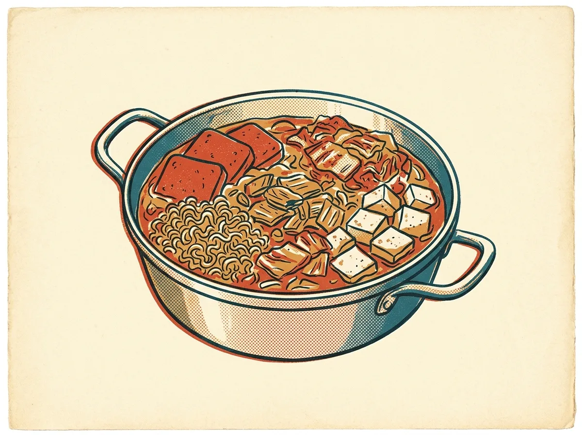 Budae Jjigae, illustrated