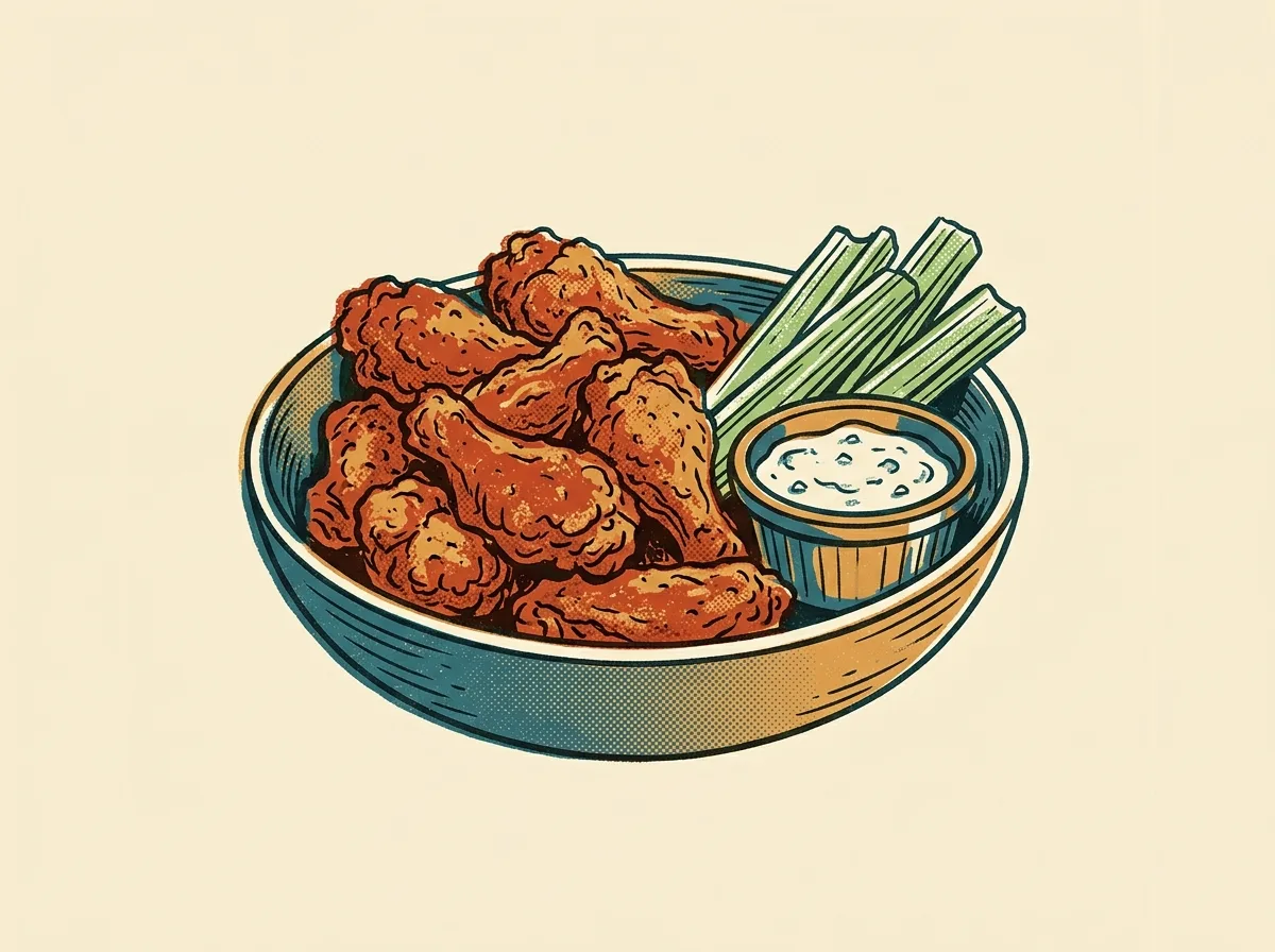 Buffalo Wings, illustrated