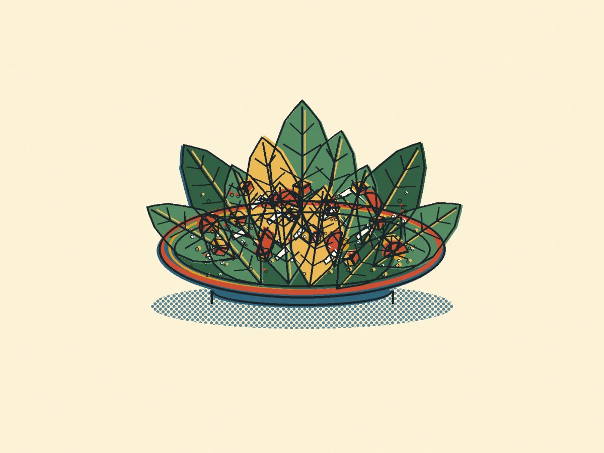 Caesar Salad, illustrated