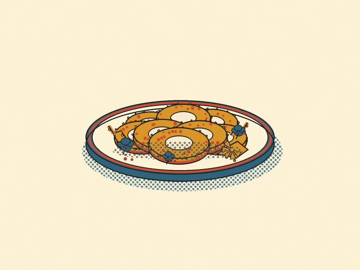Fried Calamari, illustrated