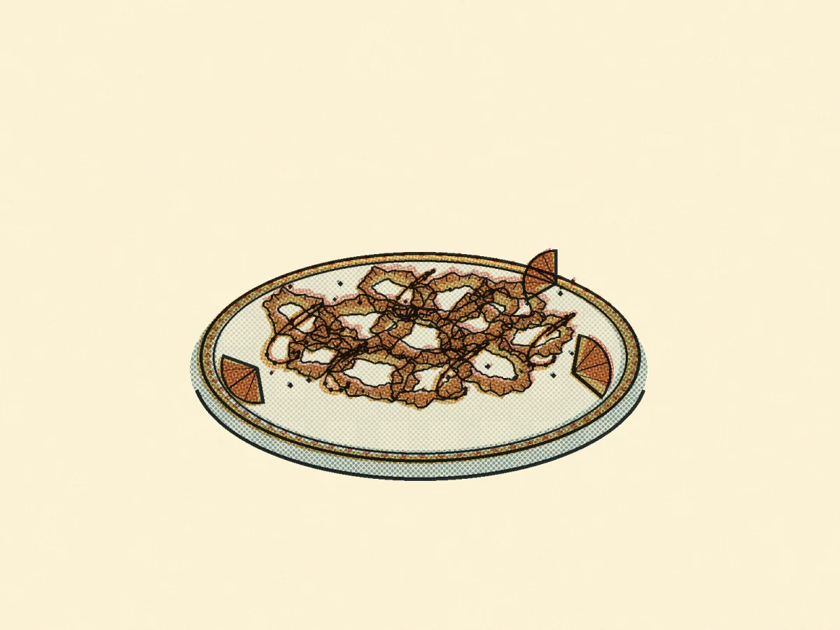 Calamari Fritti, illustrated