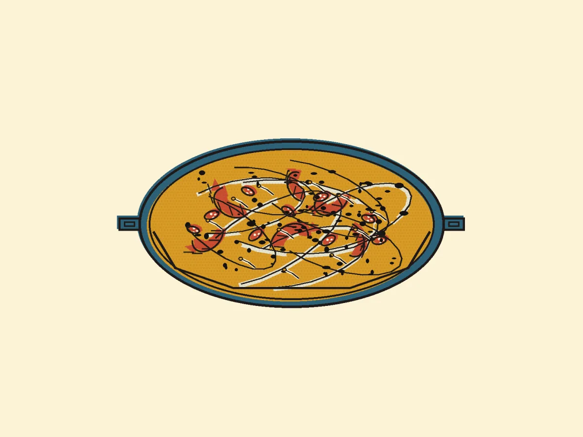 Char Kway Teow, illustrated