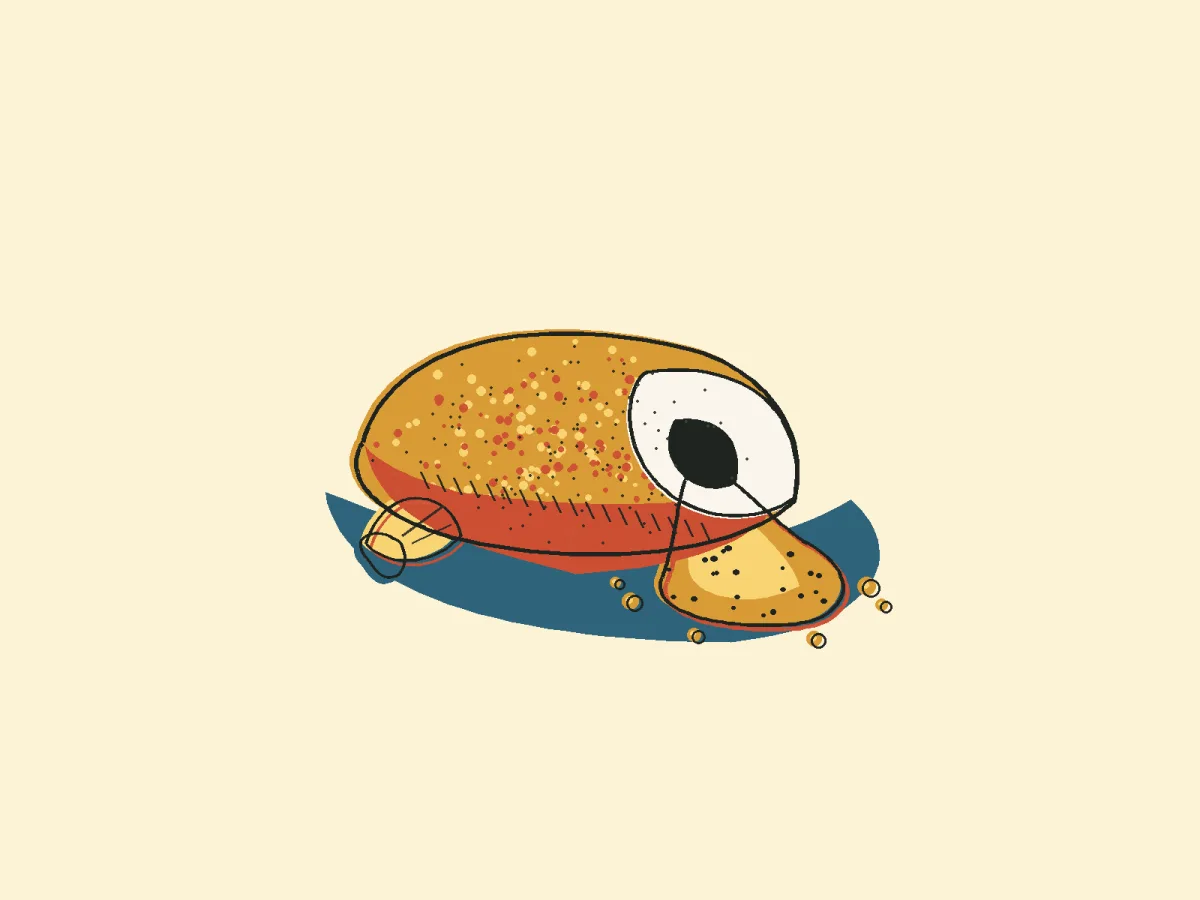 Chicken Kiev, illustrated