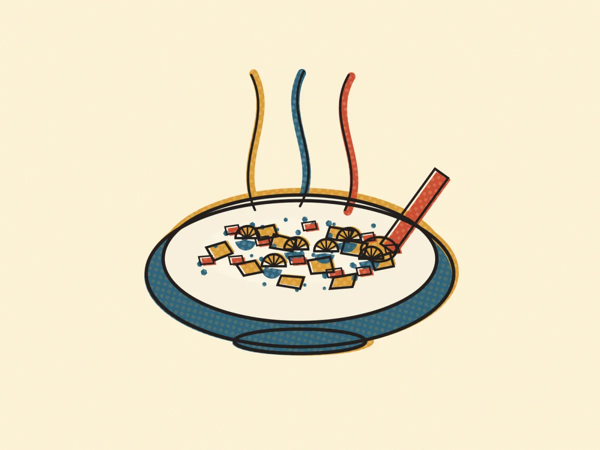 New England Clam Chowder, illustrated