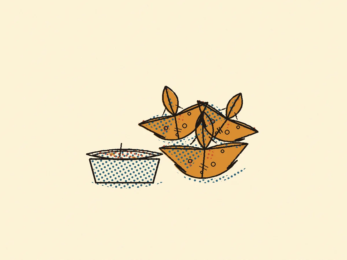 Crab Rangoon, illustrated