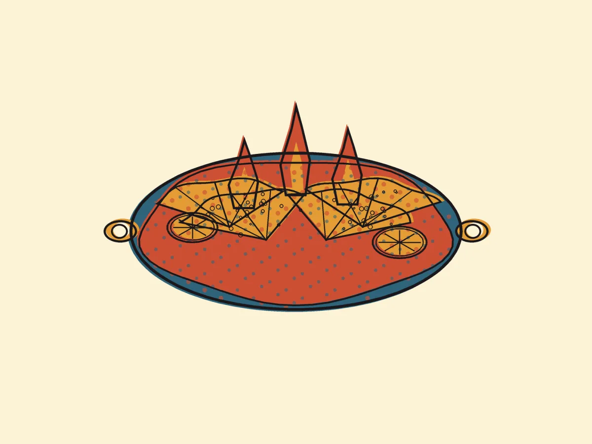 Crepes Suzette, illustrated