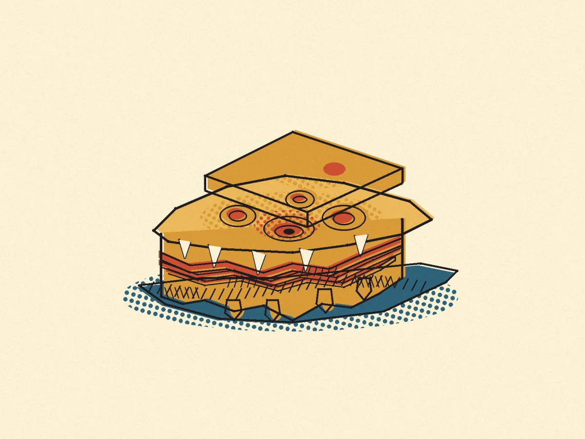 Croque Monsieur, illustrated